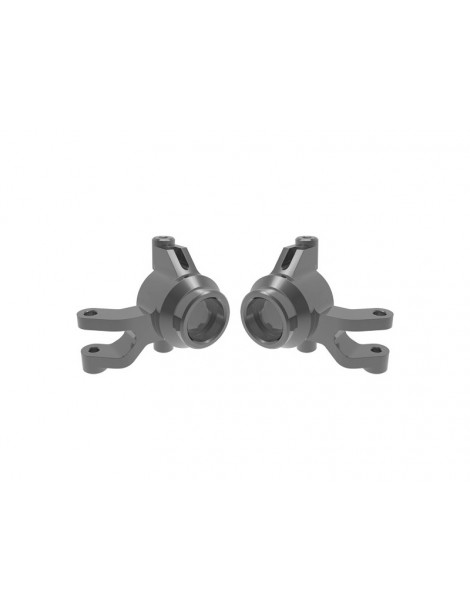 Traxxas Steering blocks, aluminum (gray)