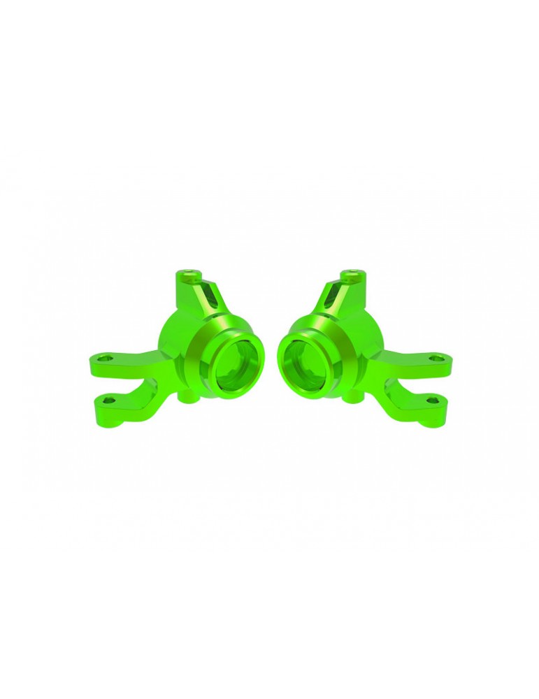 Traxxas Steering blocks, aluminum (green)
