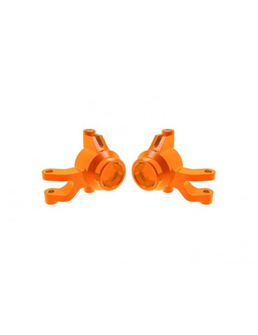 Traxxas Steering blocks, aluminum (orange)