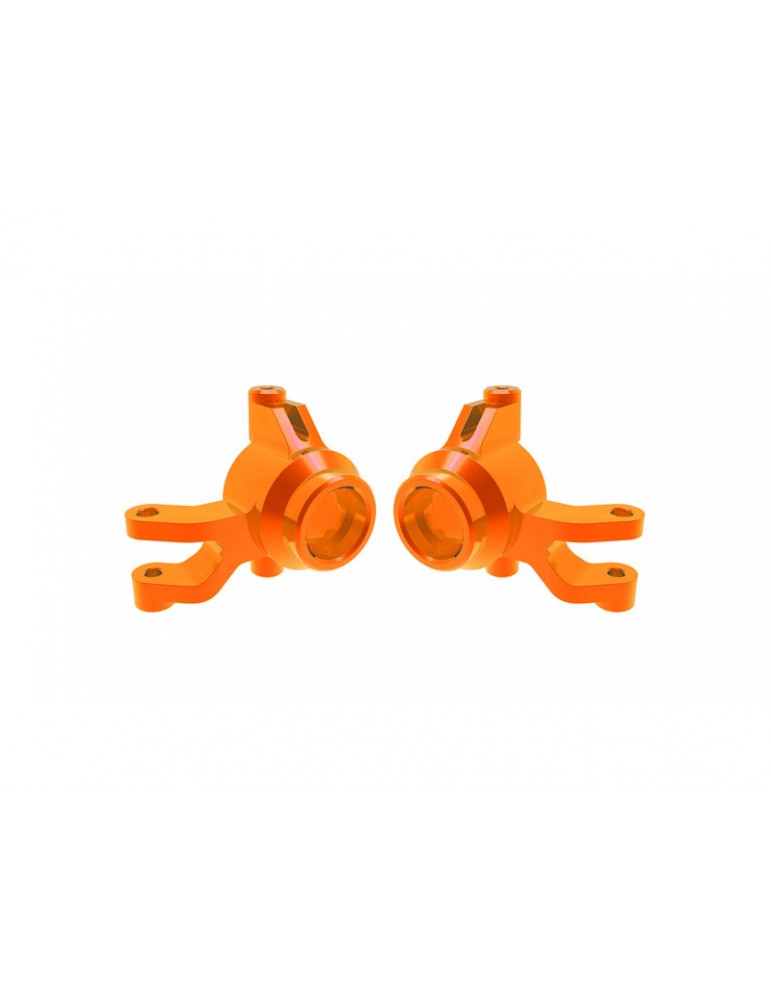 Traxxas Steering blocks, aluminum (orange)