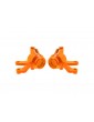 Traxxas Steering blocks, aluminum (orange)