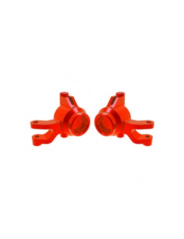 Traxxas Steering blocks, aluminum (red)