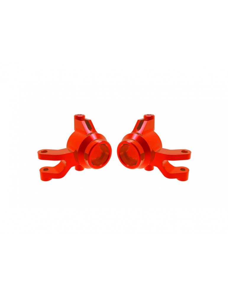 Traxxas Steering blocks, aluminum (red)