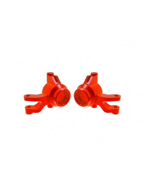 Traxxas Steering blocks, aluminum (red)