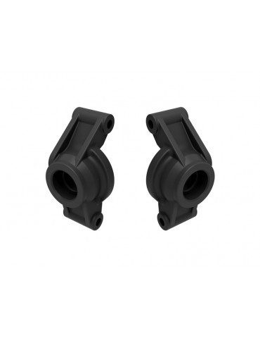 Traxxas Carriers, stub axle (black) (rear)