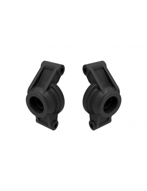 Traxxas Carriers, stub axle (black) (rear)