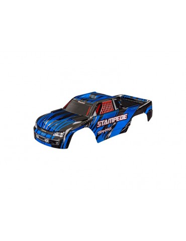 Traxxas Body, Stampede, blue (for clipless mounting)