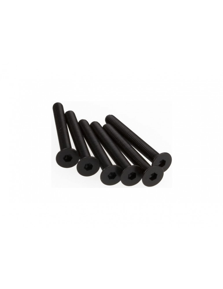 Traxxas Screws, M3x25mm countersunk machine (hex drive) (6)