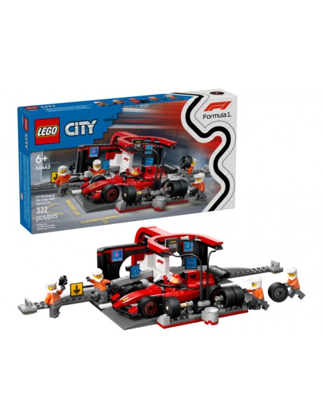 LEGO City - F1 Pit Stop & Pit Crew with Ferrari Car