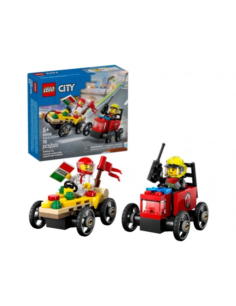 LEGO City - Pizza vs. Fire Truck Race Car Pack