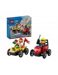 LEGO City - Pizza vs. Fire Truck Race Car Pack