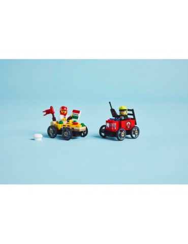 LEGO City - Pizza vs. Fire Truck Race Car Pack