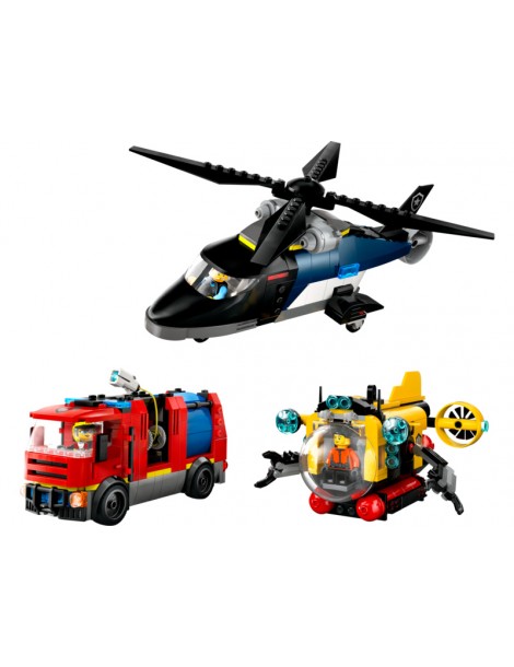 LEGO City - Helicopter, Fire Truck & Submarine Remix