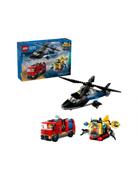 LEGO City - Helicopter, Fire Truck & Submarine Remix