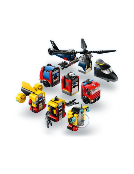 LEGO City - Helicopter, Fire Truck & Submarine Remix