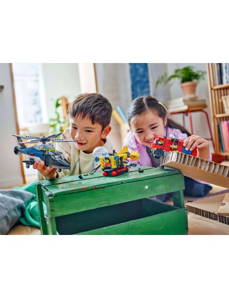 LEGO City - Helicopter, Fire Truck & Submarine Remix