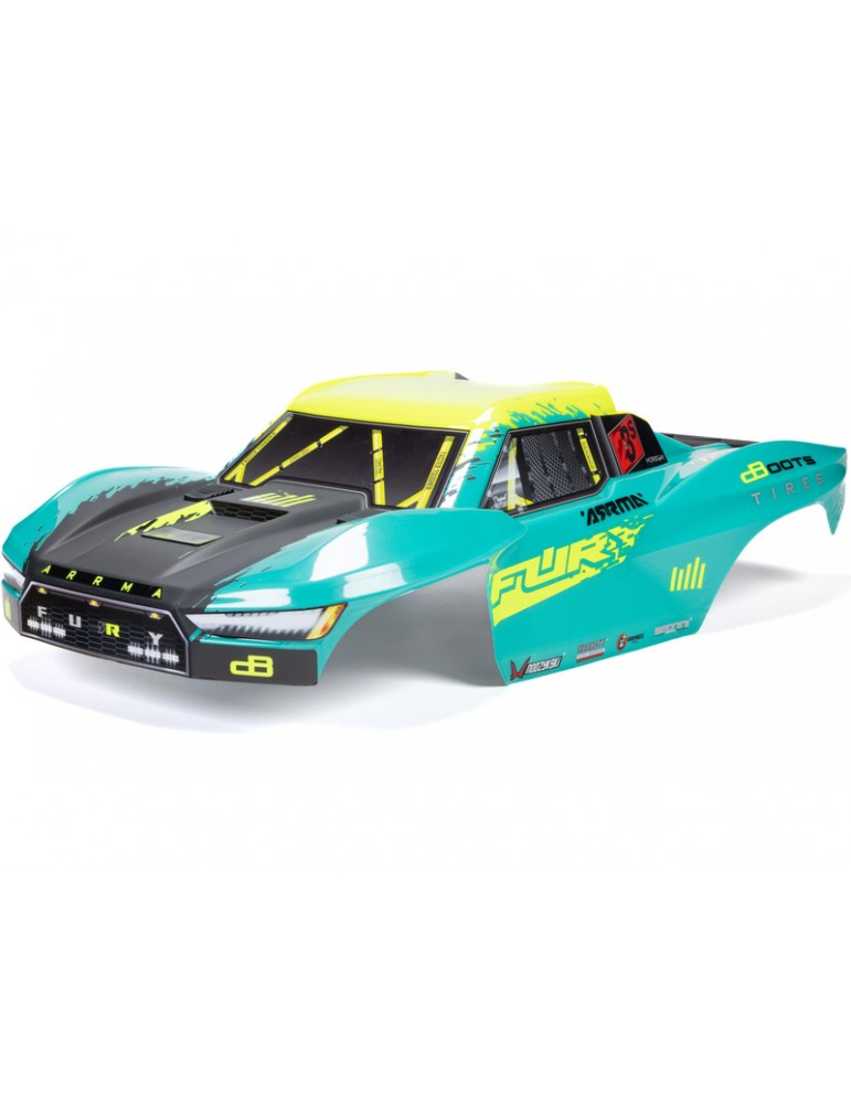 Arrma 1/10 FURY Painted Decaled Trimmed Body Set, Green