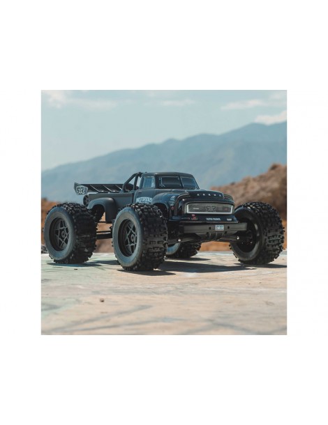 Arrma 1/8 NOTORIOUS 6S V6 4X4 BLX Brushless Stunt Truck RTR, Black