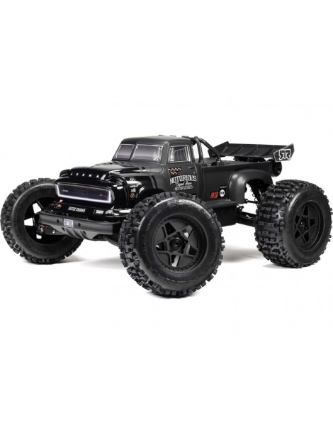 Arrma 1/8 NOTORIOUS 6S V6 4X4 BLX Brushless Stunt Truck RTR, Black