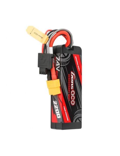 Akumuliatorius „Lipo Gens ace G-Tech 2200mAh 7.4V 2S1P 60C GRP-76 Hardcase“ XT60
