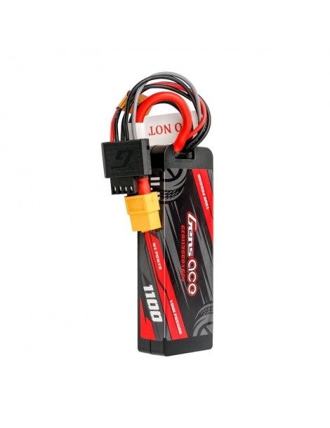 Akumuliatorius „Lipo Gens ace G-Tech 1100mAh 11.1V 3S1P 60C GRP-76 Hardcase“ XT60