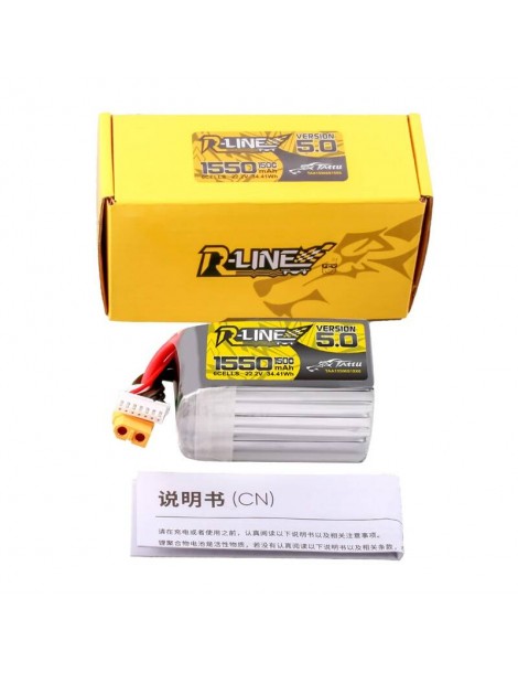 Akumuliatorius „Lipo Tattu R-Line Version 5.0“ 1550mAh 22.2V 150C 6S XT60