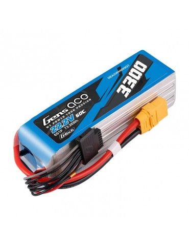 Akumuliatorius Lipo Gens Ace G-Tech 3300mAh 22.2V 60C 6S1P XT90