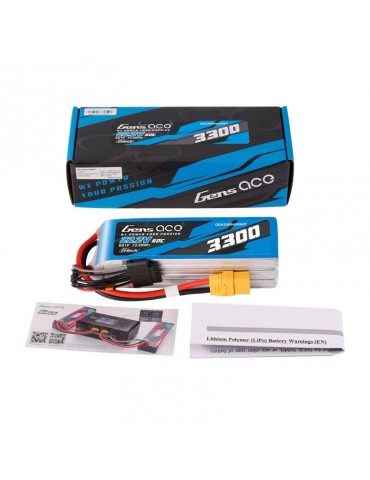 Akumuliatorius Lipo Gens Ace G-Tech 3300mAh 22.2V 60C 6S1P XT90