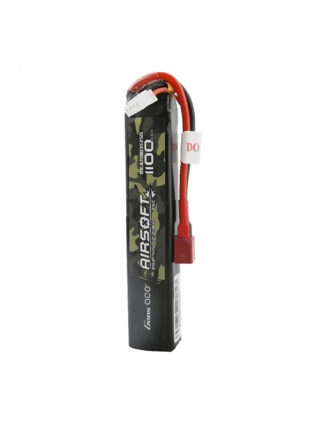 Lipo Gens ace 25C 1100mAh 3S1P 11.1V Airsoft baterija su T-Plug