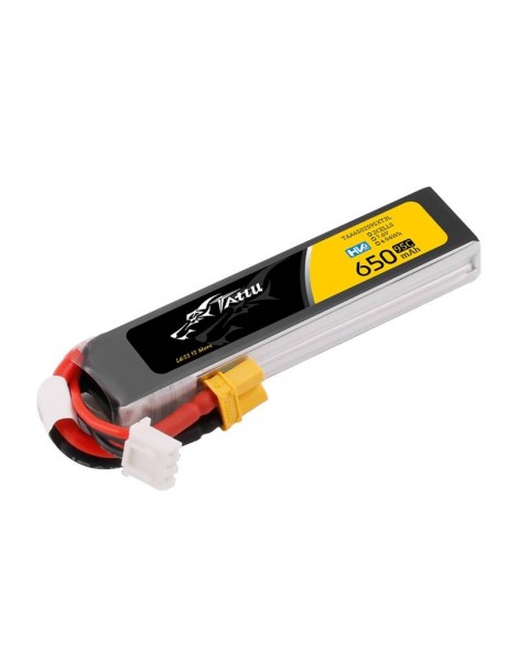 Akumuliatorius Lipo Tattu 2s 650mAh 95C 7.6V HV z XT30 Long-Pack