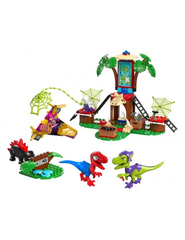 LEGO Marvel - Voriuko ir Gobio velociraptoriaus kova namelio medyje būstinėje