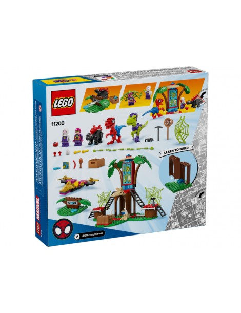 LEGO Marvel - Voriuko ir Gobio velociraptoriaus kova namelio medyje būstinėje