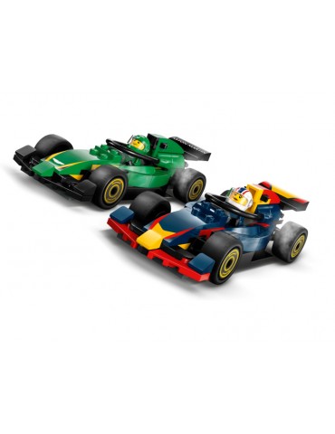 LEGO City - F1 sunkvežimis su RB20 ir AMR24 F1 automobiliais