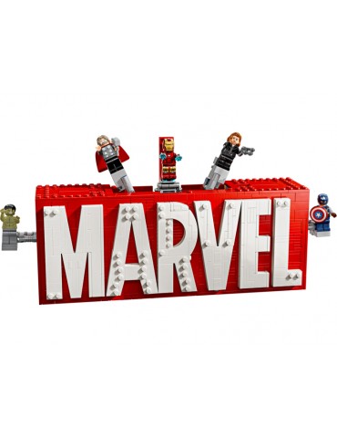 LEGO Marvel - MARVEL logotipas ir minifigūrėlės