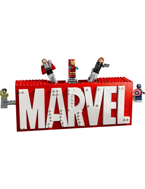 LEGO Marvel - MARVEL logotipas ir minifigūrėlės