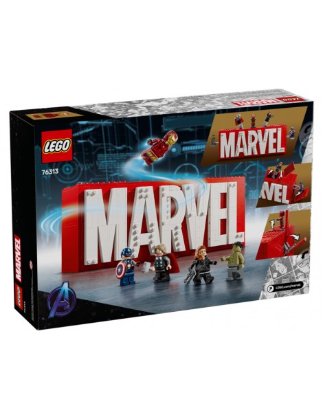 LEGO Marvel - MARVEL logotipas ir minifigūrėlės