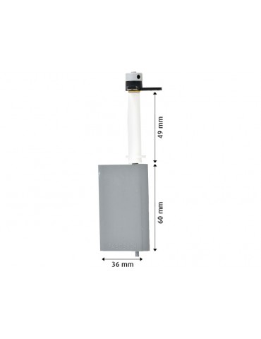 Raboesch rudder complete 36x60mm