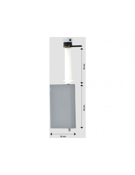 Raboesch rudder complete 36x60mm