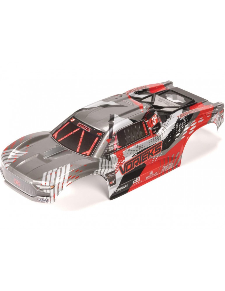 Arrma VORTEKS Clipless Painted Decaled Body, Red