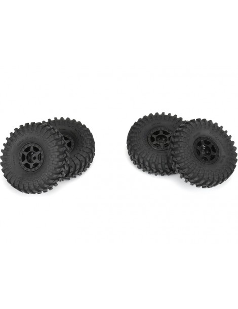 1/24 Maxxis Trepador F/R 1.0" Tires MTD 7mm Black Holcomb (4)
