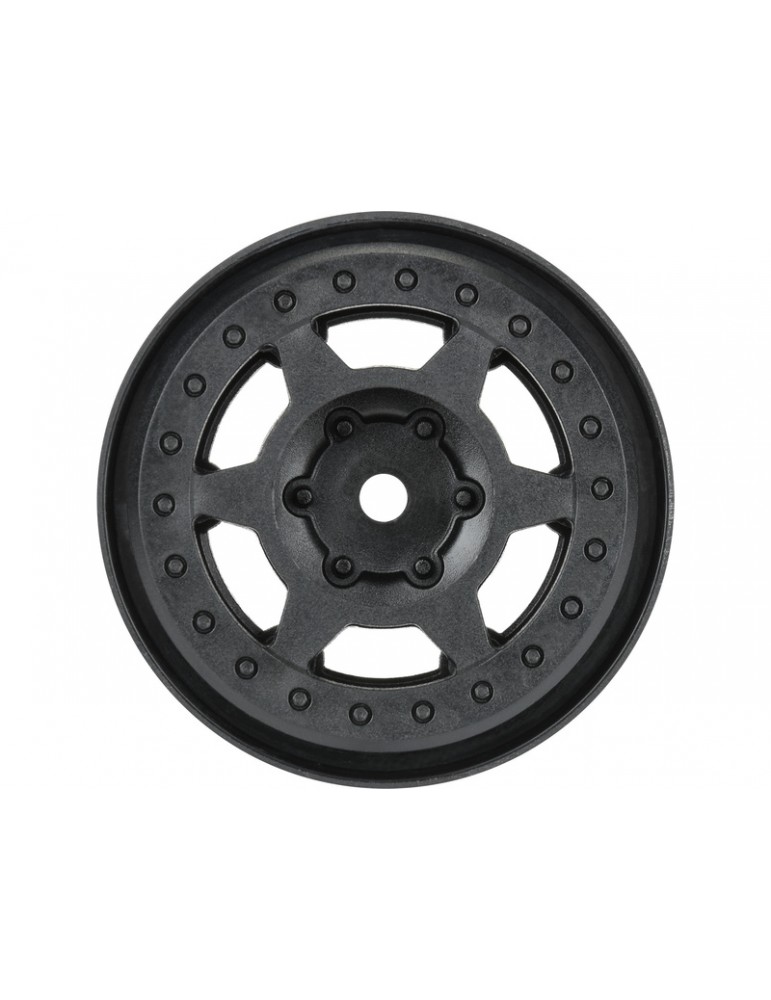 Pro-Line 1/10 Holcomb F/R 1.55" 12mm Crawler Bead-Loc Wheels (2) Black