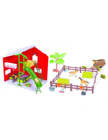Bburago horse stable with tractor