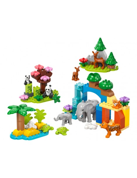LEGO DUPLO - Laukinių gyvūnų šeimos „trys viename“