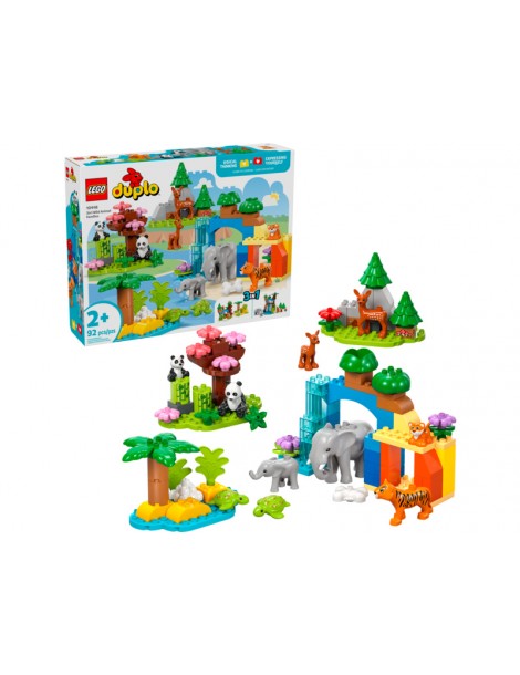 LEGO DUPLO - Laukinių gyvūnų šeimos „trys viename“