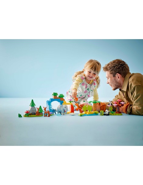 LEGO DUPLO - Laukinių gyvūnų šeimos „trys viename“