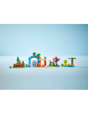 LEGO DUPLO - Laukinių gyvūnų šeimos „trys viename“