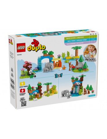 LEGO DUPLO - Laukinių gyvūnų šeimos „trys viename“