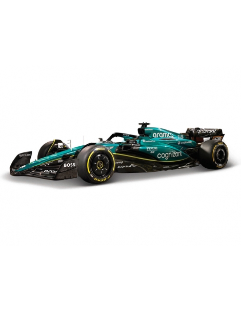 Bburago Aston Martin AMR23 Nr.18 Stroll 1:43 Formulės 1 modeliukas