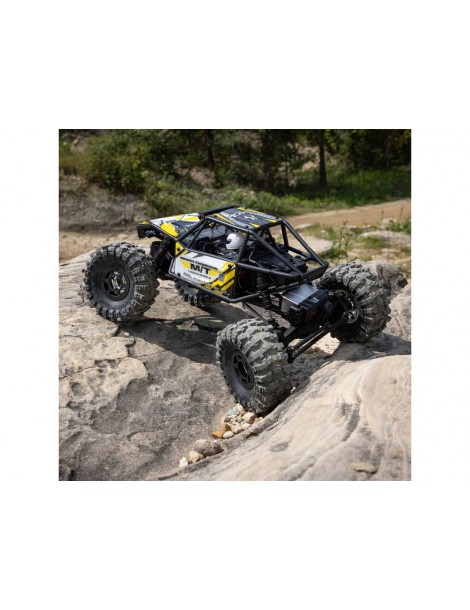 RC modelis Axial 1/18 Capra 4WS RTR Geltona
