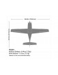 E-flite Cirrus SR22T 0.73m AS3X SAFE Select BNF Basic